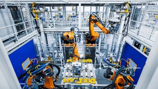 Batteriefertigung am Mercedes-Benz Standort Bibb County, Alabama (USA). (Bild: Mercedes-Benz AG)