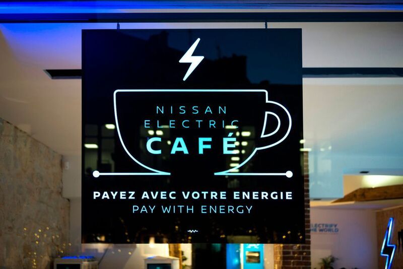 Den ersten Auftritt mit dem Café-Konzept hatte Nissan in Paris. (Nissan)