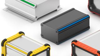 Die Designelemente der Gehäuseserien GV, TUS und Secco von Fischer Elektronik können in vielen Farben gestaltet werden. (Fischer Elektronik)