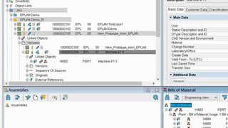 In SAP lassen sich jetzt Eplan-Projekte durch die Integration SAP Engineering Control Center Interface to Eplan komfortabel verwalten. (Bild: Eplan)