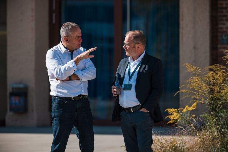 Intensiver Austausch: Manfred Adam und André Riedel (beide Heldele) (Bild: C4B)