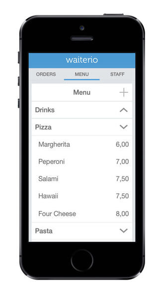 Gäste innovativ bedienen mit der App Kellner 2.0: Erleichterte Kommunikation zwischen Service-Personal und Küche, Aufnehmen von Bestellungen, Anlegen einer eigenen Speise- / Getränkekarte, Drucken von Rechnungen, Einsehen der Bilanzen und Umsätze. (Flyacts GmbH)