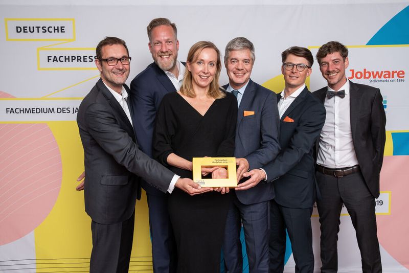 Für das Konzept erhielt das Team von Next Industry den Award „Fachmedium des Jahres 2019“ in der Kategorie „Beste Neugründung“. (Bild: Markus Nass)