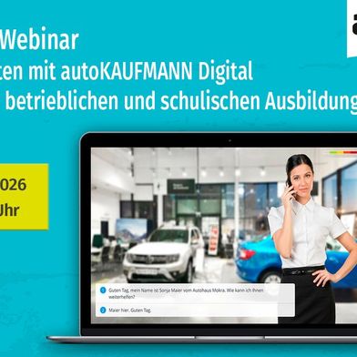 Ein Webinar stellt die digitalen Möglichkeiten von autoKAUFMANN vor. (Bild: autoKAUFMANN)