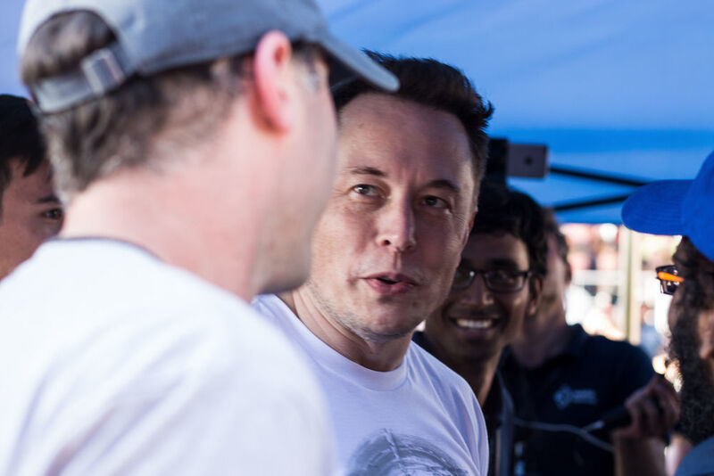 Auch Elon Musk war anwesend und bezeichnete die Testfahrt der Münchner als „amazing“. (WARR Hyperloop)