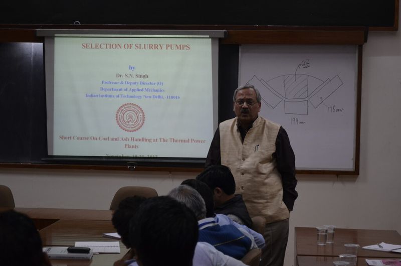 Prof. S.N. Singh, IIT, Delhi emphasised on the “Selection of slurry pumps”. (Picture: Process India)
