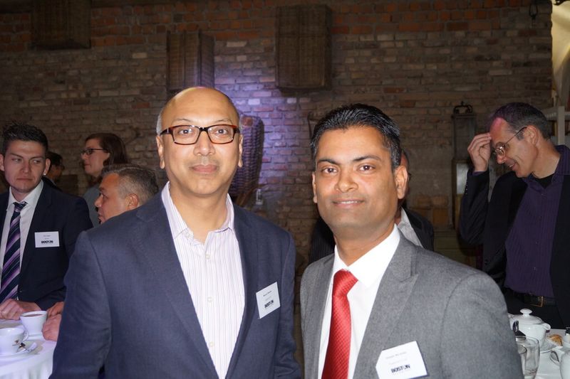 Boston-Chef Manoj Nayee (l.) und Joseph Miranda, Technical Sales bei Supermicro UK. (Bild: Boston)
