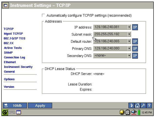 Abbildung 8.: IP-Adresse kann nicht abgerufen werden – Die Einrichtungsseite für TCP/IP zeigt, dass aufgrund eines DHCP-Fehlers automatisch eine statische IP-Adresse konfiguriert wurde. Befolgen Sie den DHCP-Prozess, um herauszufinden, was vorgefallen ist. Klicken Sie im linken Menü auf den Link „Connection Log“ (Verbindungsprotokoll). (Archiv: Vogel Business Media)