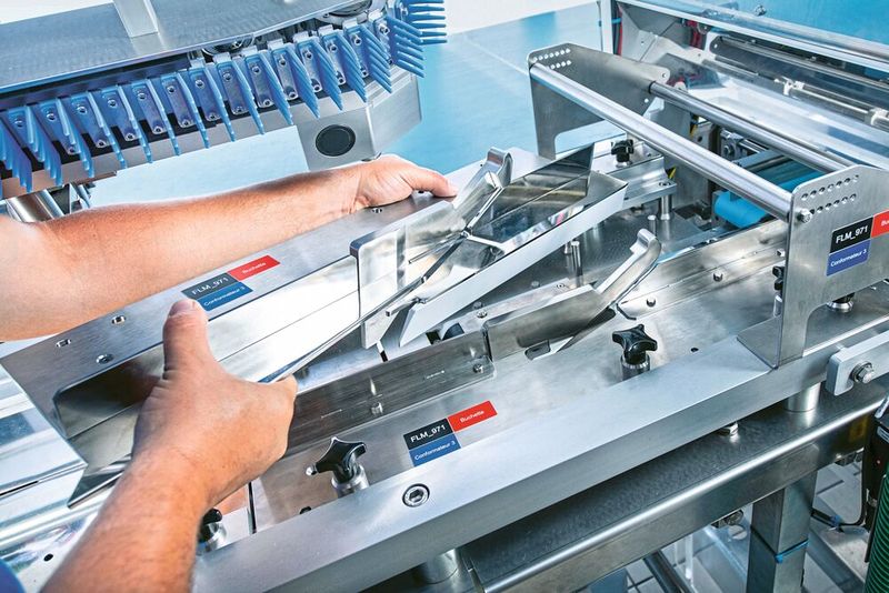 Easily interchangeable formats - here on a flow-wrapping machine - enable the use of energy-saving sealing technologies. (Image:Gerhard Schubert GmbH)