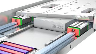 Linearachse, in die ein Linearmotor verbaut ist. (Hiwin)