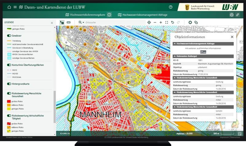 Daten- und Kartendienst der Landesanstalt für Umwelt Baden-Württemberg (LUBW)  (Disy)