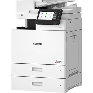 Der ebenfalls neue i-Sensys MF851Cdw ist ein neuer A4-Farb-Multifunktionsdrucker für kleinere Büros mit einem hohen Druckaufkommen. Er druckt bis zu 43 Seiten pro Minute.(Bild:  Canon)