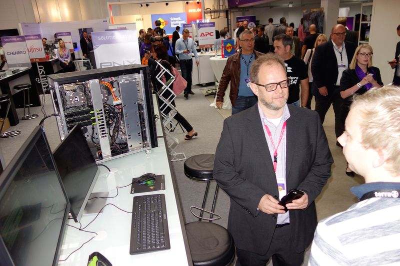 Der Profi Gunnar Ehlers, PNY, muss wohl gerade selber überlegen! (Bild: IT-BUSINESS)