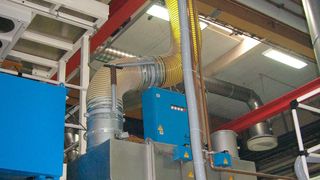 Absaugung Extruder mit Elektrofilter aus Edelstahl (8000 m³/h). (Bild: UAS)