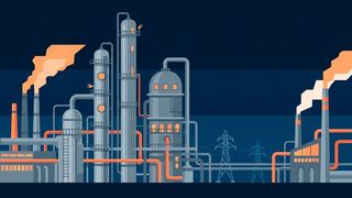 Rund um die Uhr am Netz: Die Prozessindustrie läuft ohne Pause und mit ihr die Stromrechnung. (Bild: Gemini / KI-generiert)