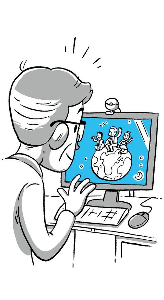 Auch Hannes ist ins Homeoffice umgezogen.(Bild:  Stefan Häseli)