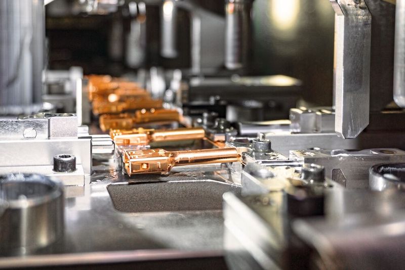 Kleine komplexe lasergeschweißte Stanzteile sind die Zukunft und die Spezialität von Quittenbaum. (Bild: Bruderer)