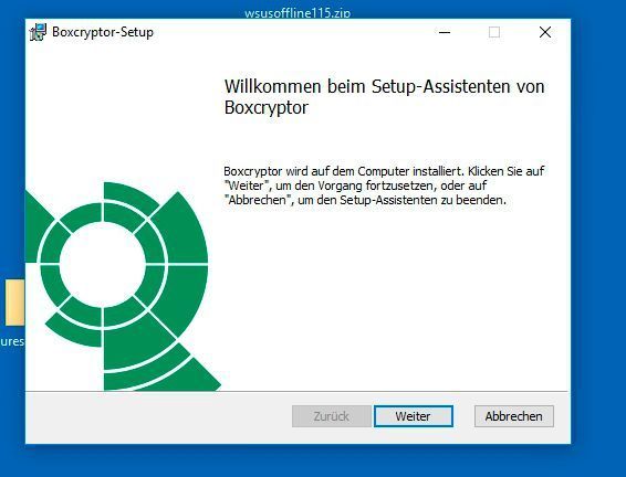 Installieren des Boxcryptor-Clients. (Joos)