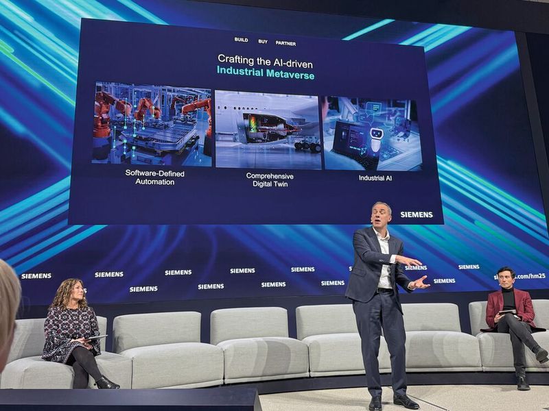 Siemens auf der Hannover Messe 2025. (Bild: Manuel Christa)