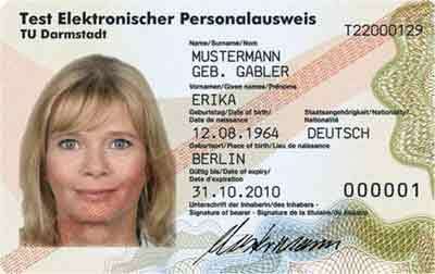 Muster elektronischer Personalausweis (Archiv: Vogel Business Media)