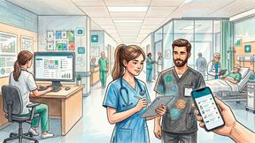 Ist No Code im Klinikalltag im Einsatz, werden die Daten direkt am Ort der Entstehung erfasst.  (Bild: Gemini / KI-generiert)