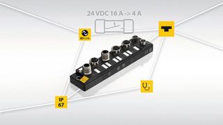 Secures and monitors circuits directly in the field: Turck's IP67 TBIF fuse with IO-Link (Image:Turck GmbH)