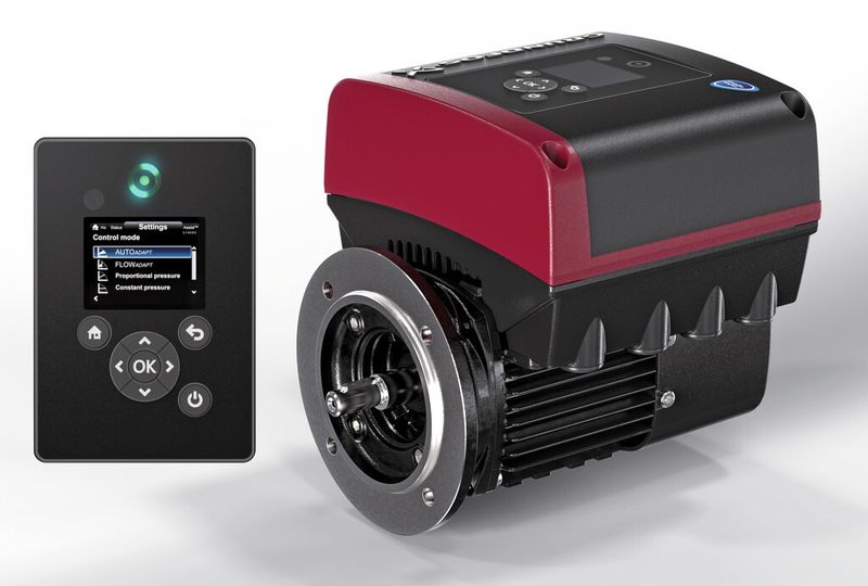 Der MGE-Motor der dritten Generation (max. 2,2 kW) übertrifft zusammen mit dem integrierten Frequenzumformer sogar deutlich die Anforderungen der Energieeffizienzklasse Super Premium Efficiency IE4 (IEC TS 60034-31 Ed.1). (Bild: Grundfos)