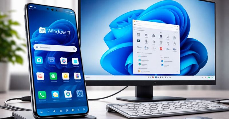 Auch „Windows 11“ lässt sich dem Handy „Nexphone“ nutzen. (Bild:  Thomas Joos)