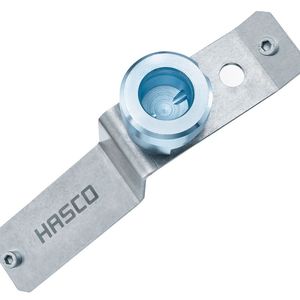 Das ist die neue Hasco-Parkplatte Z80953/ ..., die das zentrale Parken und eine sichere Aufbewahrung von maschinenseitigen Multikupplungssystemen garantiert.(Bild:  Hasco)