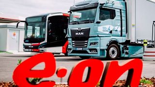 Megawatt-Charging spielt für die flächendeckende Elektrifizierung des europäischen Schwerlastverkehrs eine essenzielle Rolle. (Bild: E.On)