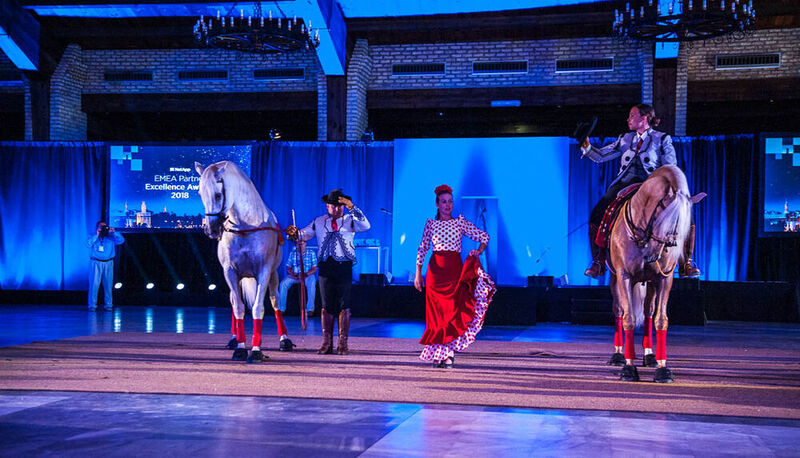 Reiter, Tänzerin und Pferde wurden stürmisch beklatscht. (Graham Lee Photography)