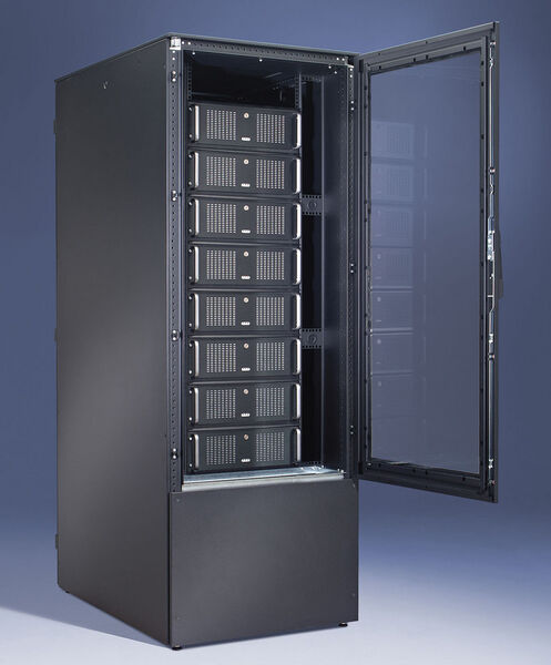 Im UniQle-Server arbeitet ein Kühlgerät mit Luft-Wärmetauscher, das im Umluftbetrieb abhängig von der Serverleistung stufenlos kühlt (Archiv: Vogel Business Media)