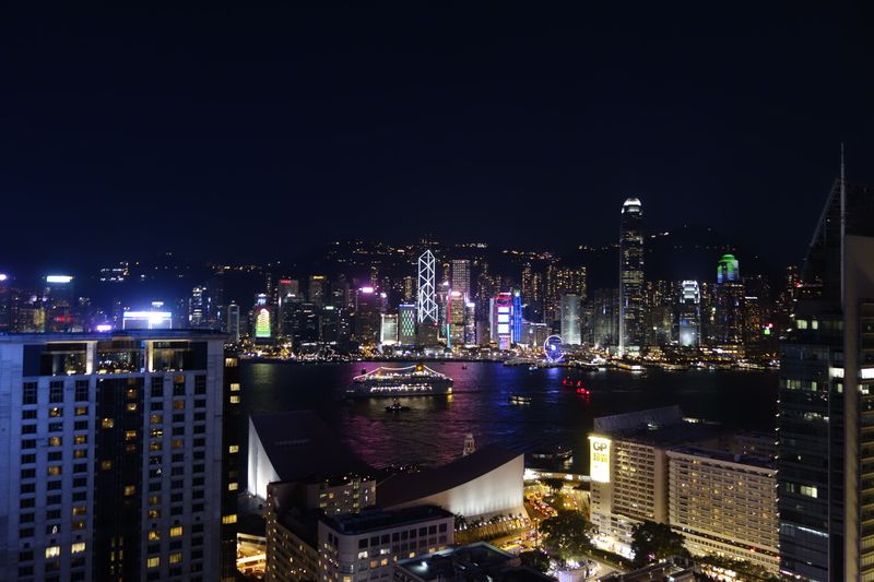 Ein Lichtermeer - Hong Kong by night. Nächste Station ist Taipei - Computex! (Bild: IT-BUSINESS)