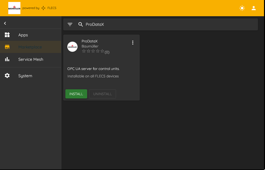 (Digitaler Marktplatz ermöglicht schnellen Download und Integration neuer Tools. Bild: Baumüller)