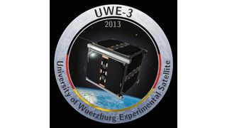 Die Würzburger sind stolz auf ihren Satelliten UWE-3. In den nächsten Jahren sollen noch mehr Satelliten folgen.  (Bild: Schilling)
