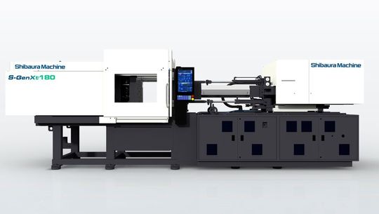 Hydraulic S-GenXt180 horizontal injection moulding machine from Shibaura Machine’s S-GenXt series(Source:  Shibaura Machine LWB)