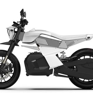 Dort, wo sich bei klassischen Motorrrädern der Motor befindet, trägt die Ryvid Anthem ihre abnehmbare Batterie.(Bild:  Ryvid)