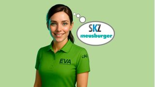 Das ist EVA respektive der Engel Virtual Assistant! Bei ihr handelt es sich um einen KI-Avatar, der laut SKZ eine KI-Initiative für das Spritzgießen Symbolisiert. Hier erfahren Sie schon jetzt etwas darüber, was sie bald an den Fakuma-Messeständen von Engel, SKZ und Meusburger sehen können ...  (Bild: Engel Austria)