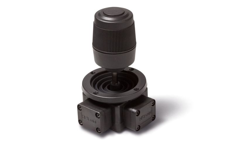 Der Miniatur-Joystick 812 von Megatron eignet sich aufgrund seiner geringen Einbautiefe für 1-, 2- und 3-achsige Steuerungsaufgaben, bei denen nicht viel Platz zur Verfügung steht. (Megatron)