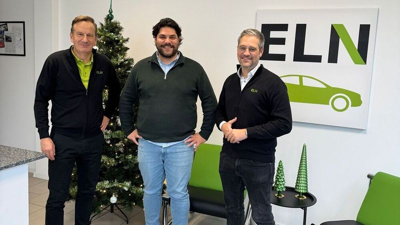 (v.l.): Markus Hamacher (Geschäftsführer ELN), Metin Gül (Geschäftsführer Vemove) und Sebastian Fischer (Geschäftsführer ELN).(Bild:  ELN Systems)