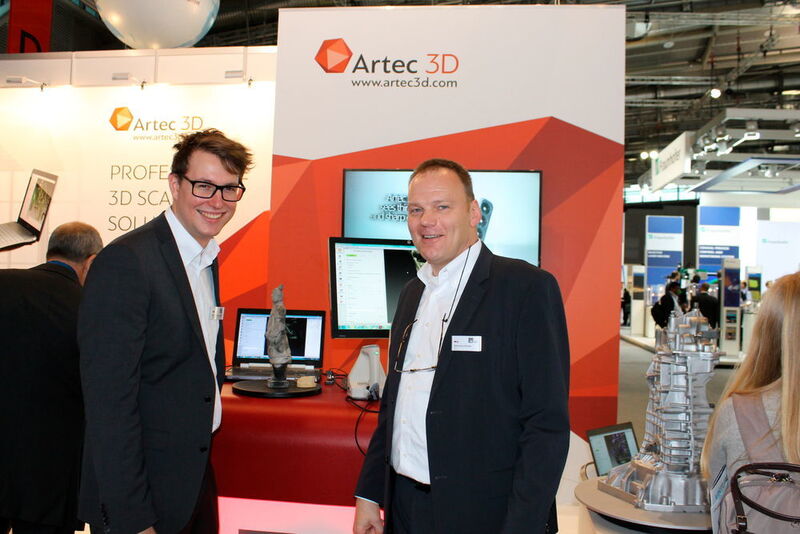 Artec 3D and Antonius Köster were showcasing their 3D scanners for a range of applications. (Source: Schulz)