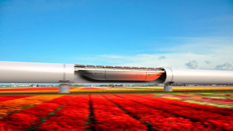 Manche sehen im sogenannten Hyperloop ein sicheres und schnelles Transportmittel der Zukunft.(Bild:  Autoren-Union Mobilität/Hardt Hyperloop)