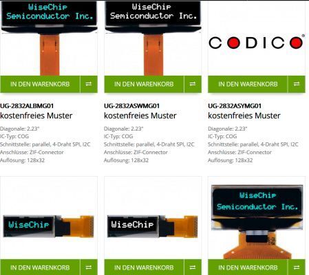 Sample Shop: CODICO bietet eine Website mit Musterbestellungen an - zu sehen ist eine kleine Auswahl (Bild: CODICO)