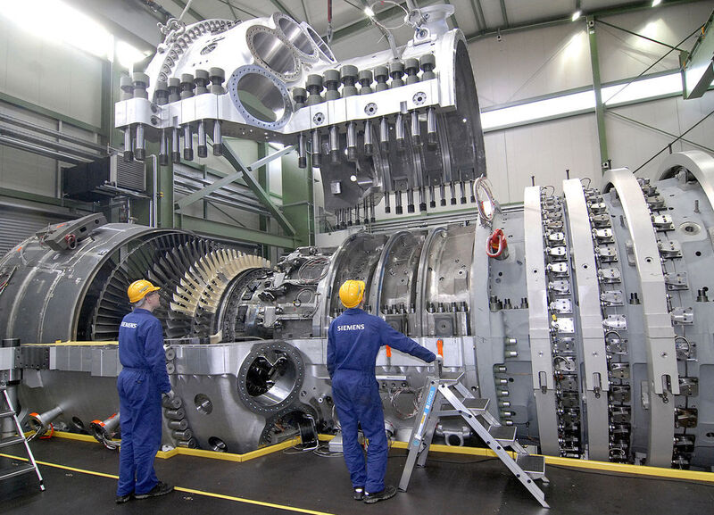 La turbine à gaz  de marque Siemens a atteint son régime de croisière en moins de 400 secondes, une performance. (Image: Siemens) (Archiv: Vogel Business Media)
