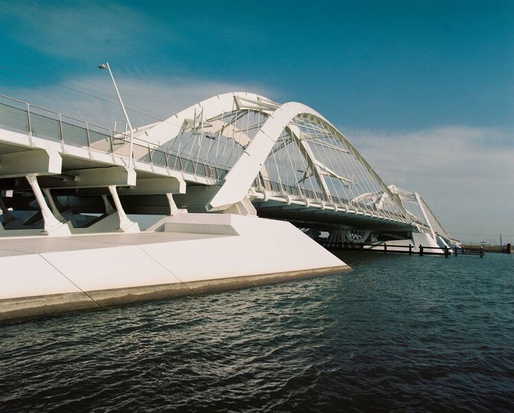 Die hochbeanspruchte Ennëus-Heerma-Brücke bei IJburg (Niederlande) besteht aus 900 t TM-Blechen der Güten S355 M/ML. (Dillinger)