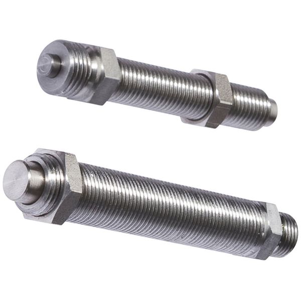 Ipf Electronic zeigt auf der SPS neben seinen Logikmodulen auch mechanische Anschläge. Mit diesen Metall-Aufsatzadaptern für die induktiven Sensoren der Baureihen IB06, IB09 und IB12 lassen sich robuste Kleinabfragen auf einfache und zuverlässige Weise lösen. Sie bestehen in der Regel aus einer metrischen Metallhülse in den Bauformen M8 und M12, die mittels Gewinde befestigt werden kann. Der entsprechende induktive Sensor lässt sich dann mit einem passenden Halter bzw. Winkel adaptieren. SPS 2021: Halle 7A, Stand 400. (Ipf Electronic)