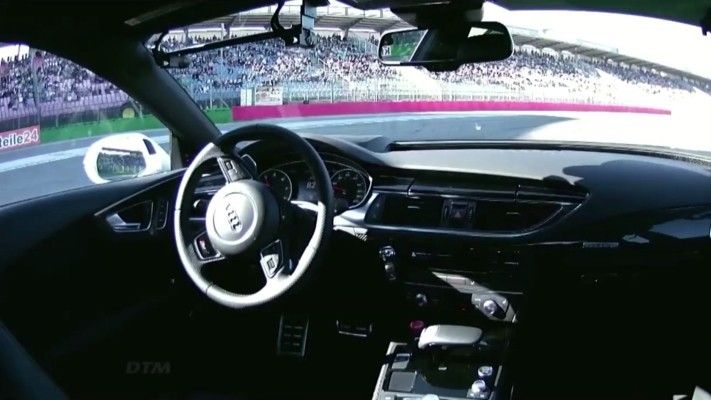 Der Audi RS 7 concept am Limit: fahrerlos rund um den Hockenheimring (Audi)