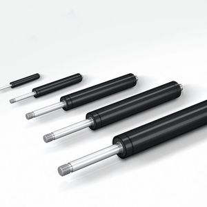 Die ACE Industrie-Gasdruckfedern der Typen GS-8 bis GS-70 sind mit individuellen Hüben zwischen 20 bis 1.000 mm und Ausschubkräften zwischen 10 bis 13.000 N lieferbar.(Bild:  ACE)