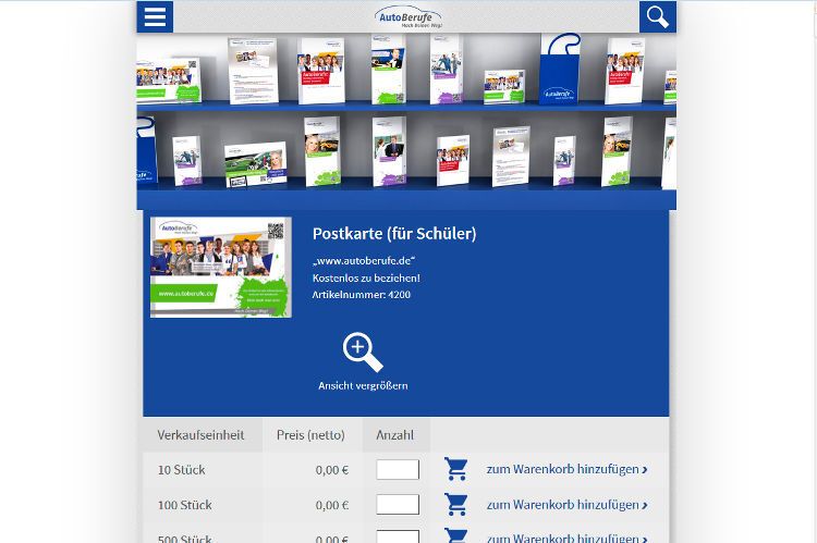 ... Material aus dem Autoberufe-Shop. (Foto: autoberufe)