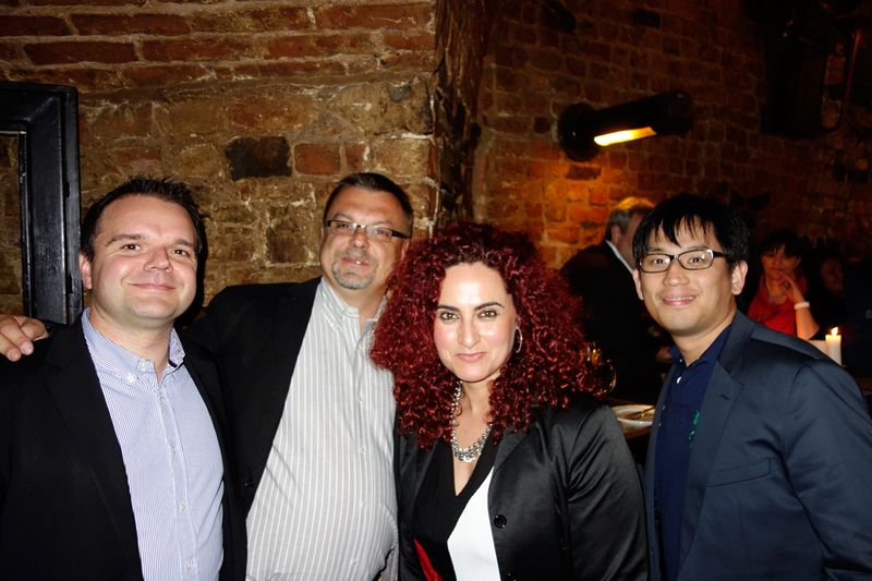 Besa, IT-BUSINESS mit (v.l.) Melchior Franke, Schenker Technologies, Gregor Kyeck und Arno Ruang, Gigabyte (Bild: IT-BUSINESS)